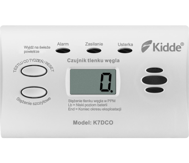 Kidde K7DCO Czujnik tlenku węgla LCD - 1060249 - zdjęcie 3